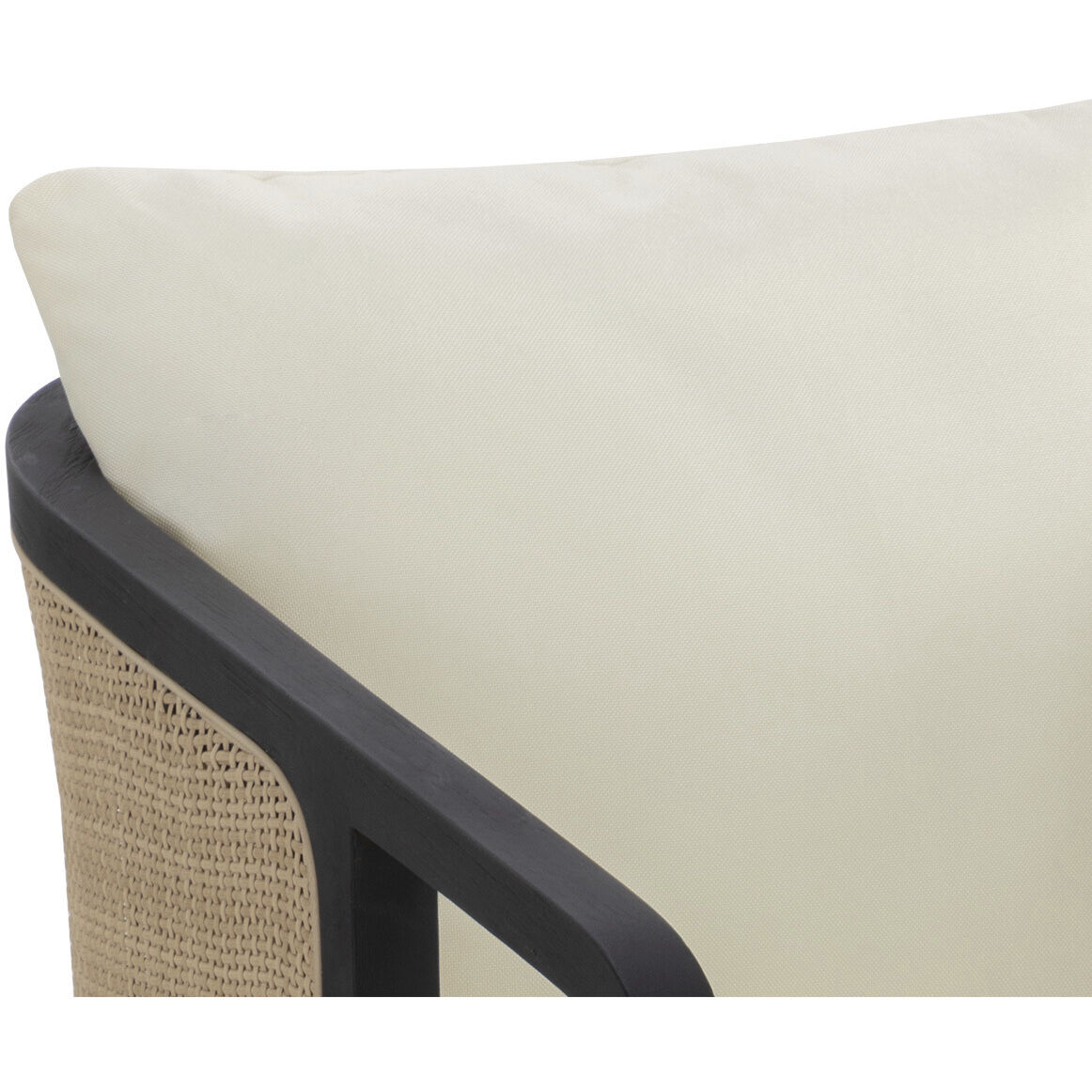 Palermo Charcoal / Stinson Cream Outdoor Dining Chair